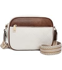 USA MCLAREN LLC Small Crossbody Bags for Women Multi-Pocket Satchel Vegan Leather Shoulder Handbags with Colored Wide Strap