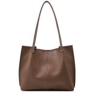 USA MCLAREN LLC Genuine Leather Shoulder Bags for Women Large Capacity Women's Tote Top-Handle Handbags with 2 Ways