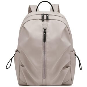 USA MCLAREN LLC Fabric Travel Backpack for Women Laptop Large Hiking Stylish Purse Lightweight Two-way Zipper（Dark Pink）
