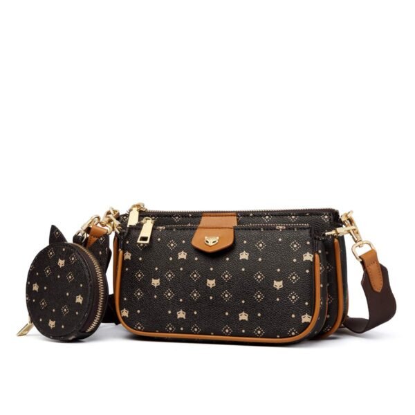 USA MCLAREN LLC Crossbody Bags for Women 3 Set Small Cell Phone Purse PVC Leather Lightweight Trendy
