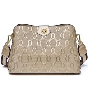 USA MCLAREN LLC Cowhide Leather Corssbody Bags for Women with Adjustable Strap Trendy Shoulder Purse Lightweight Zipper Magnetic