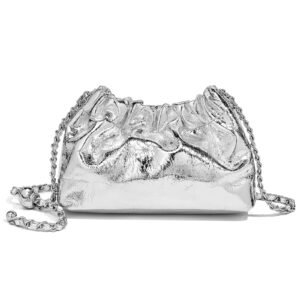 USA MCLAREN LLC Mini Size Cell Phone Crossbody Bags for Women Cowhide Leather Trendy Magnetic Closure Purses Chain Straps