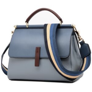 USA MCLAREN LLC Genuine Leather Crossbody Bags for Women Guitar Strap Top Handle Shoulder Handbags with 2 straps