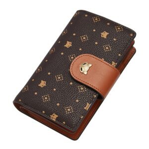 USA MCLAREN LLC Bi-Fold Wallets for Women Continental M Size Coin Credit Card Paper Money ID Card Pocket Faux Leather with Gift Box Packing