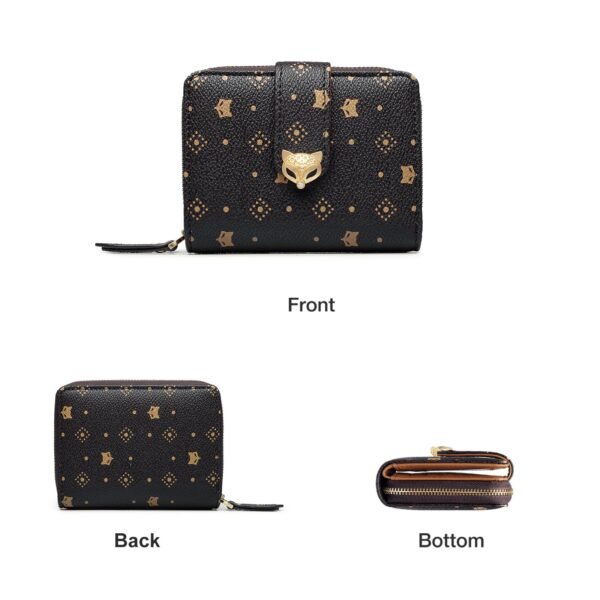 USA MCLAREN LLC Bi-Fold Mini Wallets for Women Coin Credit Card Paper Money ID Card Pocket PVC Leather with Gift Box Packing - Image 3