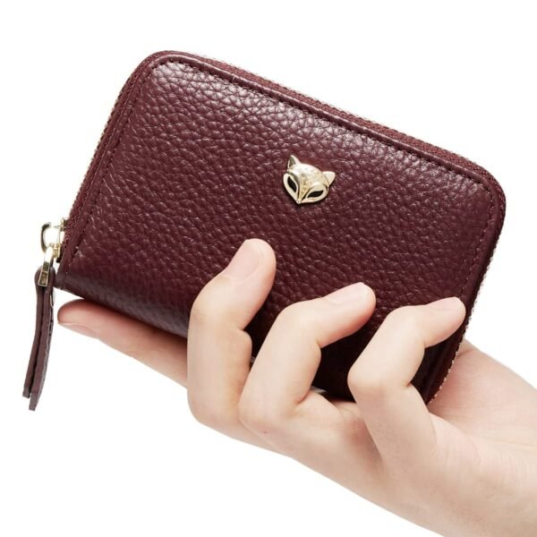 USA MCLAREN LLC Small Genuine Leather Credit Card Holders for Women, RFID Blocking Ladies Mini Card Case Women's Card Wallets with Gift Box Packing - Image 2