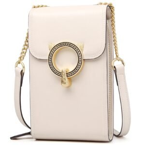 USA MCLAREN LLC Cell Phone Crossbody Bags for Women Twist Closure Flap Small Mini Size Vertical Wallet Purse