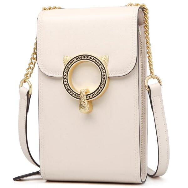 USA MCLAREN LLC Cell Phone Crossbody Bags for Women Twist Closure Flap Small Mini Size Vertical Wallet Purse