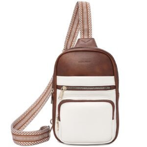 USA MCLAREN LLC Small Sling Bag for Women Soft Leather Crossbody Bags Fanny Pack Chest Bag for Travel