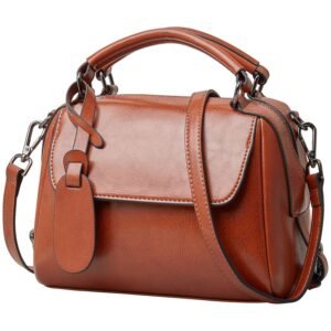 USA MCLAREN LLC Small Leather Crossbody Bags for Women Lady Shoulder Bag Top Handle Mini Handbag and Purse