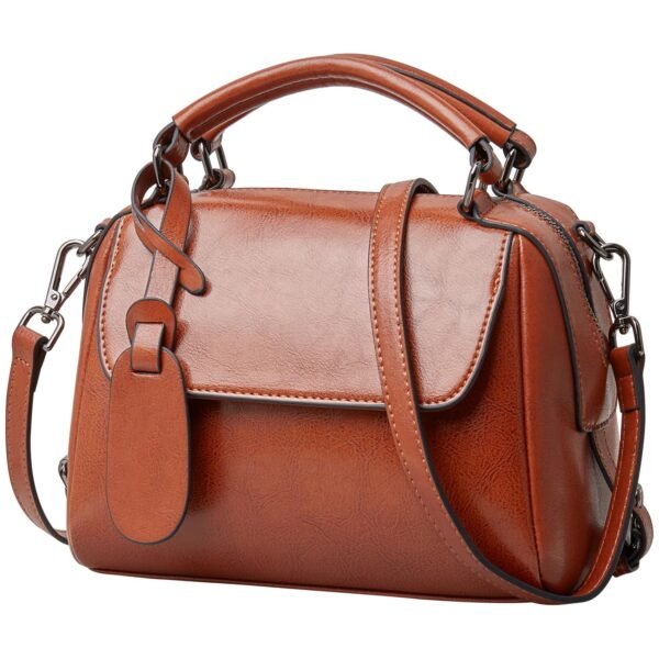 USA MCLAREN LLC Small Leather Crossbody Bags for Women Lady Shoulder Bag Top Handle Mini Handbag and Purse