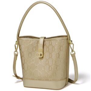 USA MCLAREN LLC Chain Pattern Crossbody Handbags Top-Handle Bags Satchels Purse 2WAY Zipper Twist Lock Closure