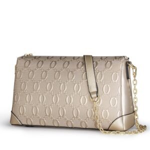 USA MCLAREN LLC Women's Crossbody Bags Satchel Handbags Small Purse Cow Leather Shoulder Bag for Women Zipper Chain Pattern