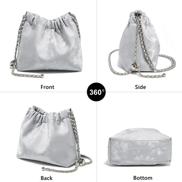USA MCLAREN LLC Velvet Fabric Crossbody Bags for Women Medium Size Chain Strap Chamois Leather Shoulder Purses Trendy - Image 2