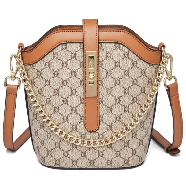 USA MCLAREN LLC Cell Phone Crossbody Bags for Women Small Chain Top-handle Vertical Handbags Purses Lightweight PVC Leather