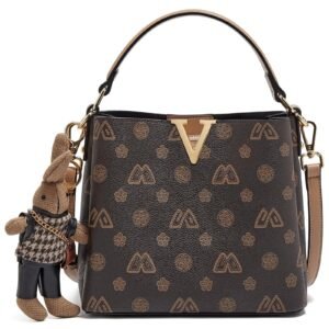 USA MCLAREN LLC PVC Crossbody Bags for Women Doll Hanging Decoration Small Top-handle Purses Lightweight