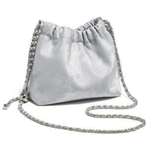 USA MCLAREN LLC Velvet Fabric Crossbody Bags for Women Medium Size Chain Strap Chamois Leather Shoulder Purses Trendy