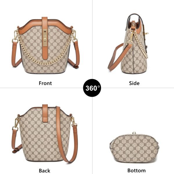 USA MCLAREN LLC Cell Phone Crossbody Bags for Women Small Chain Top-handle Vertical Handbags Purses Lightweight PVC Leather - Image 2