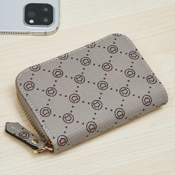 USA MCLAREN LLC Women's Minimalist Card Wallet with RFID Protection and Zip Around Compact Design - Credit Card Slots, PVC Material, Printed Patterns - Image 6